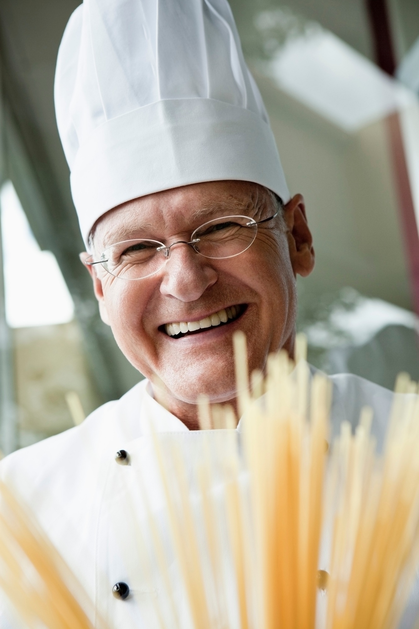 Senior Chef With Pasta