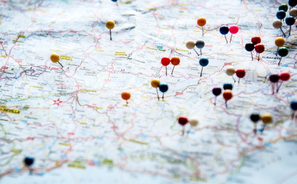 trip planning with map